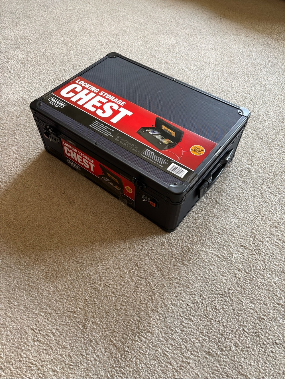 Locking Storage Chest - Black